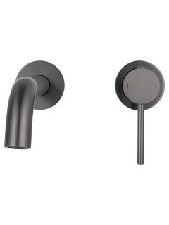 Встраиваемый смеситель для раковины Wonzon & Woghand WW-88869017-BGM тёмный графит